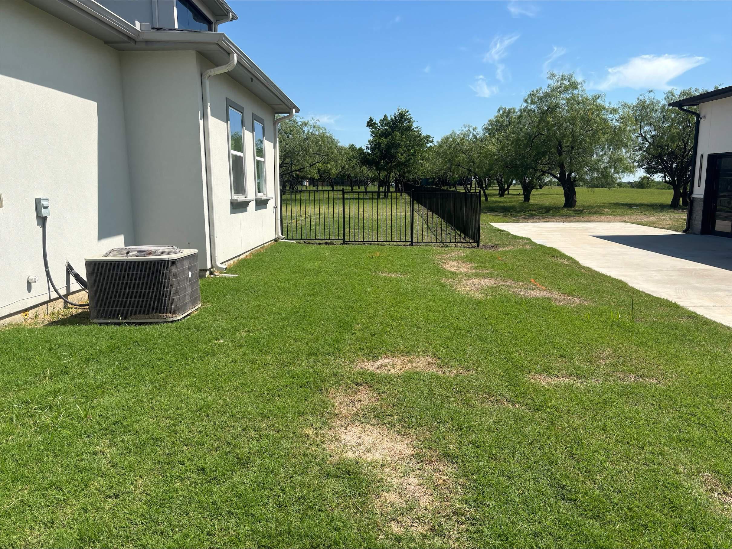 4' Black Ornamental Steel Fence with Walk & Double Drive Gates