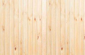 Pine wood fence close up