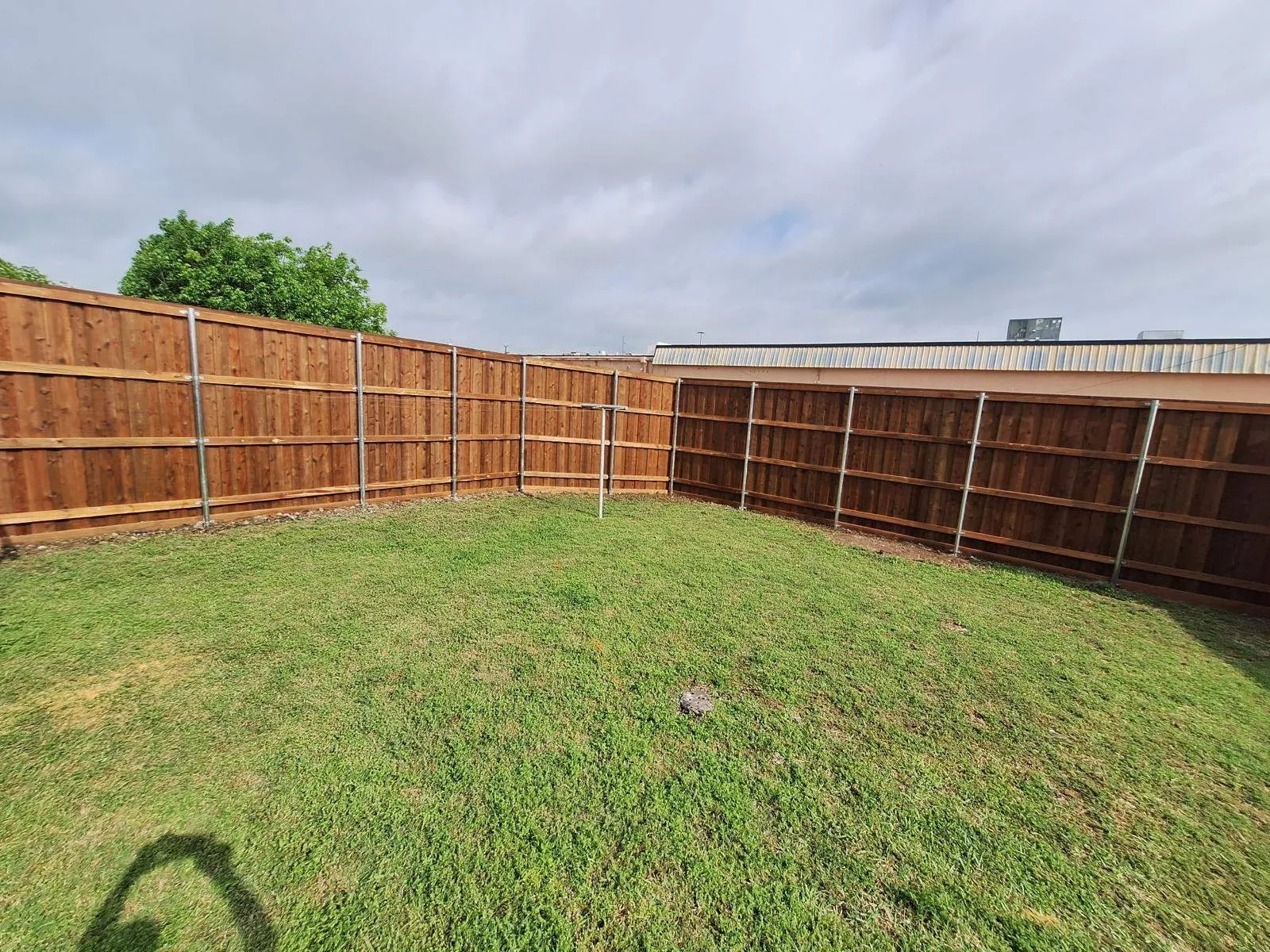 8ft Pre-Stained Board on Board Fence Install