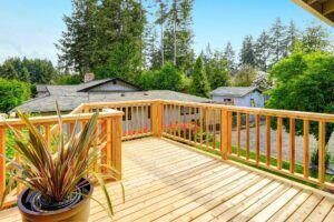 pressure treated pine deck