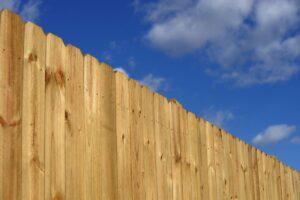 pressure treated pine fence