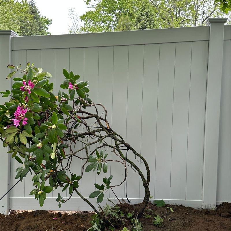 Custom Vinyl Privacy Fence Installation