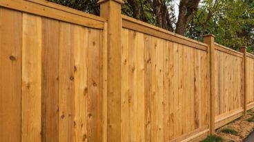 A wooden fence