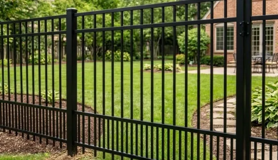 puppy picket aluminum picket fence