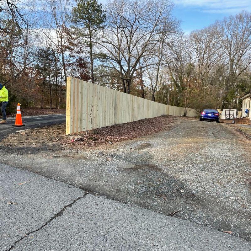 6ft high dog-ear fence