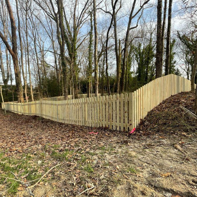 6 ft high dog-ear fence