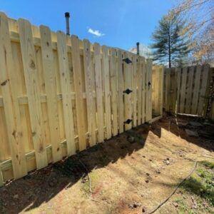 shadowbox fence installed by Top Rail Fence