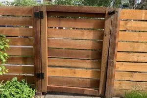 sagging wood gate