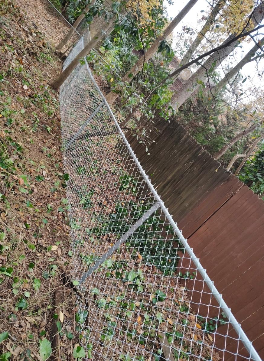 galvanized chain link fence installed by top rail fence atlanta