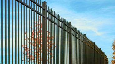 Ornamental metal point top fence