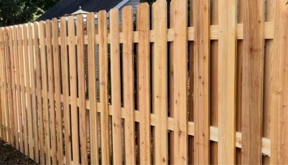 wood shadowbox fence