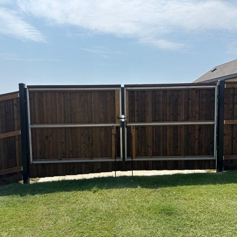 Wood Fence installed by Top Rail Fence