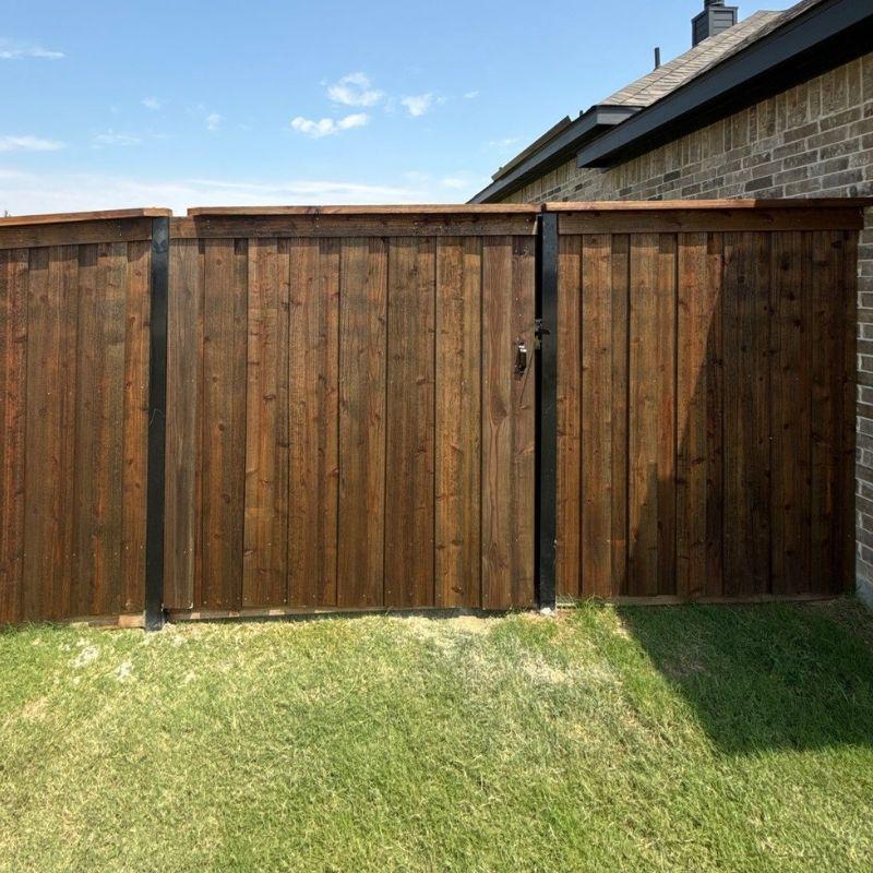 Wood Fence installed by Top Rail Fence
