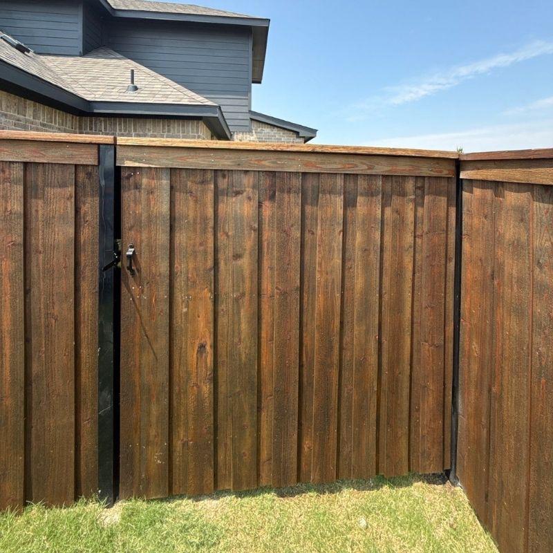 Wood Fence installed by Top Rail Fence
