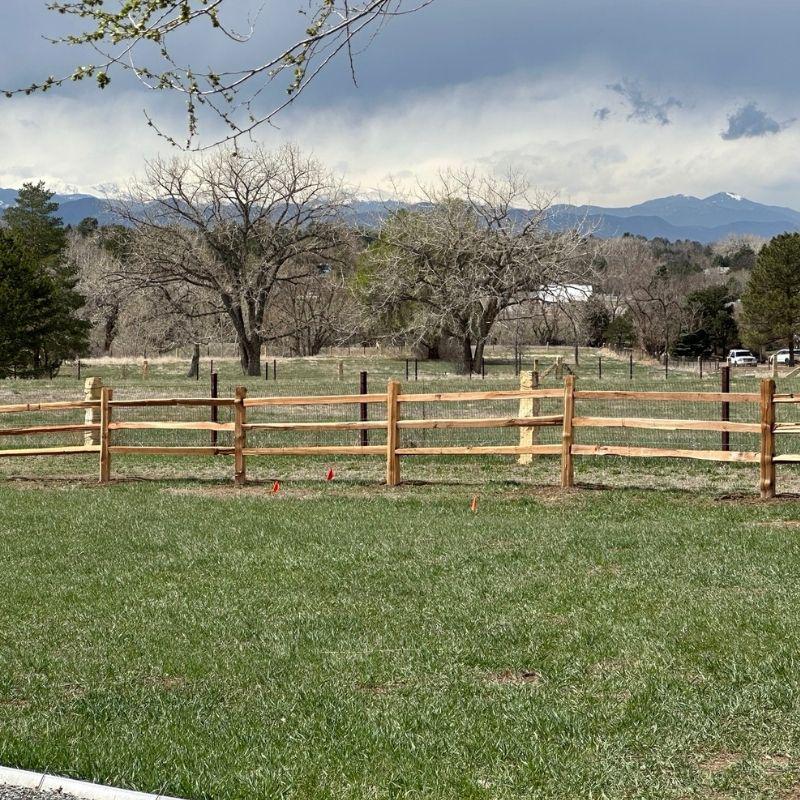 split rail fence installed by top rail fence