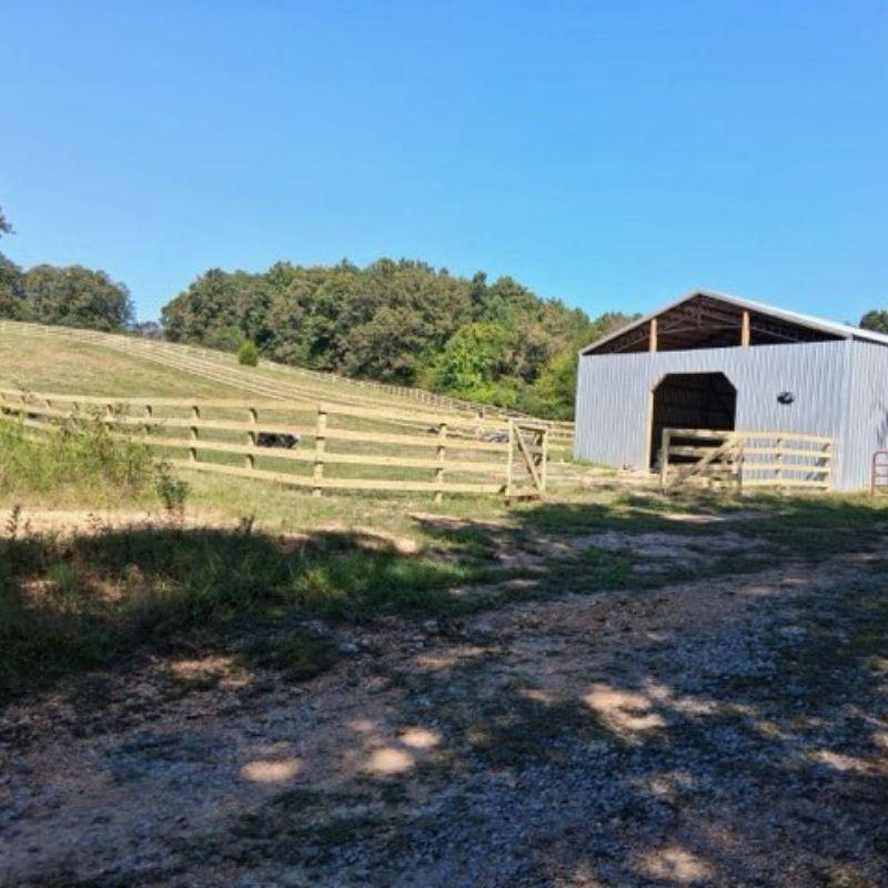 Wood Ranch Fence with Welded Wire Installation