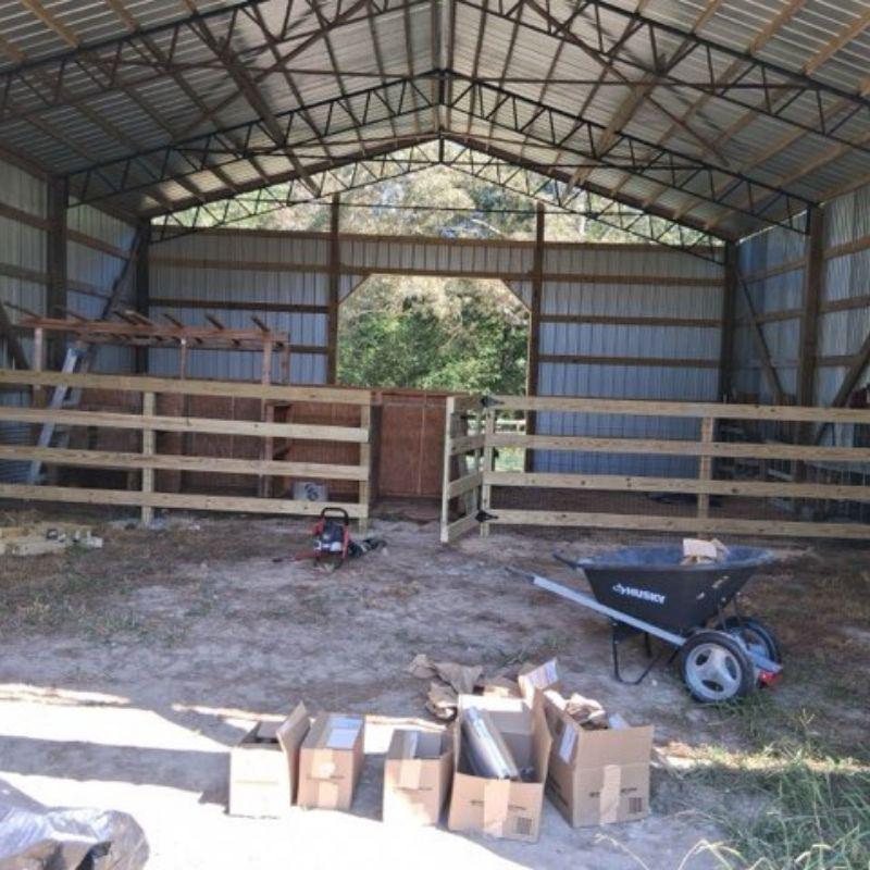 Ranch Rail Fence installed by Top Rail Fence