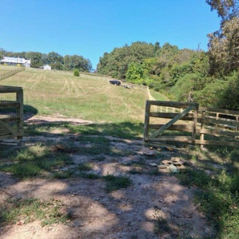 Ranch Rail Fence installed by Top Rail Fence