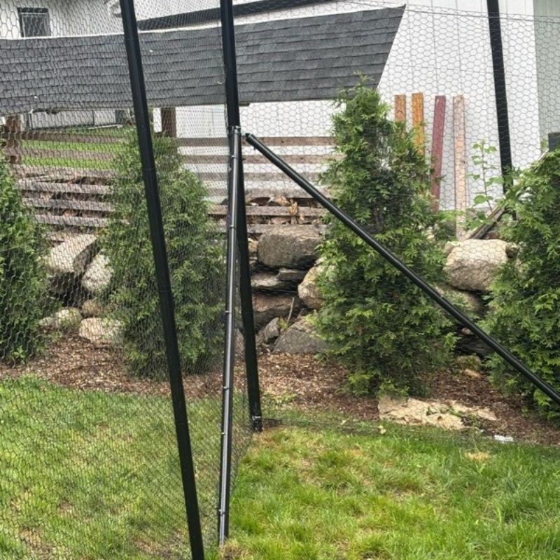 deer fence installed by top rail fence