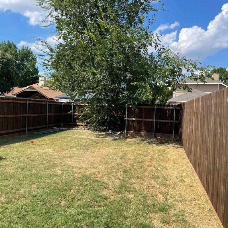 wood fence installed by Top Rail Fence