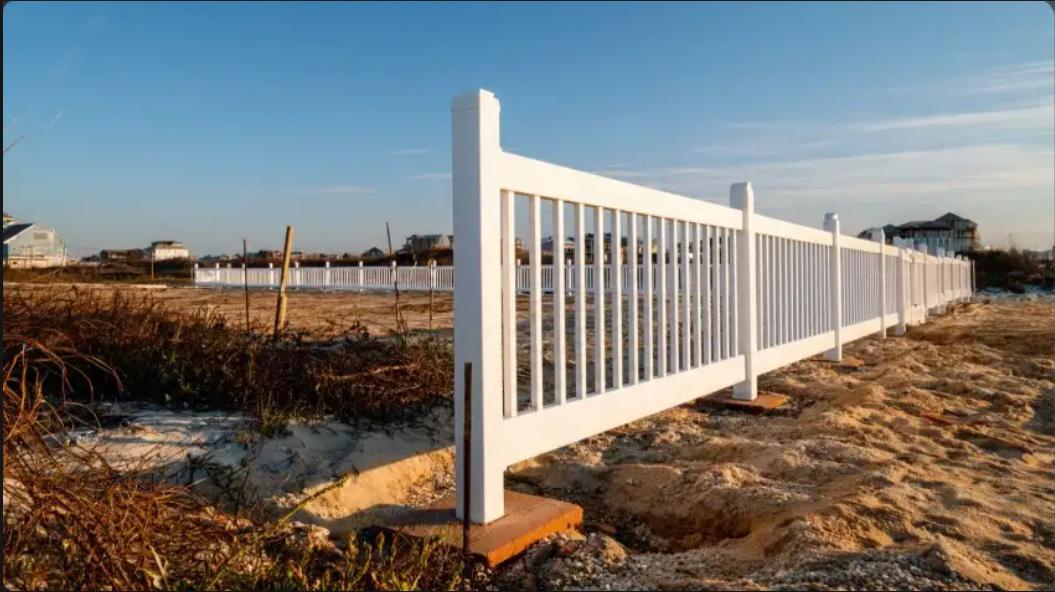 What changes during fence installation on sandy soil in the Florida Panhandle