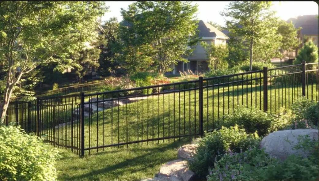 How metal fencing adapts to mixed terrain transitions found in Wilmington yards