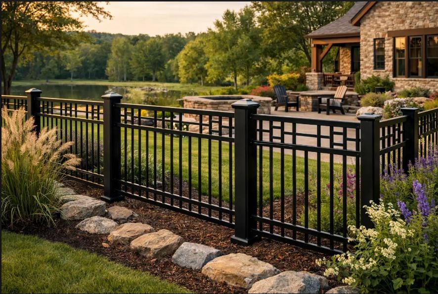 When metal fencing in Phoenixville becomes a visual feature instead of just a property boundary