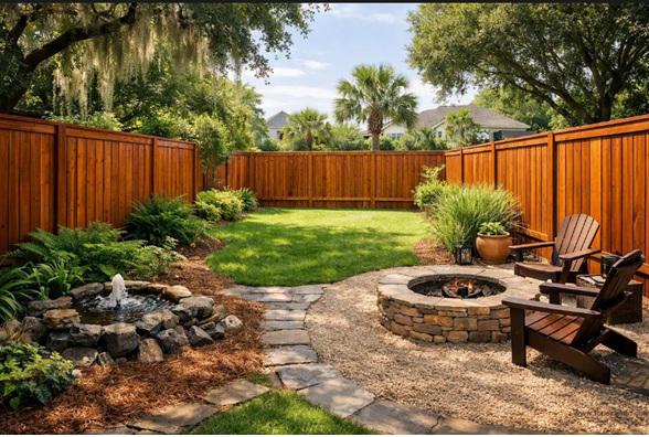 How wood fencing in Charleston creates micro-environments that change how different areas feel and function