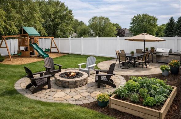 Vinyl fencing for backyards with multiple purposes: a Des Moines space planning guide