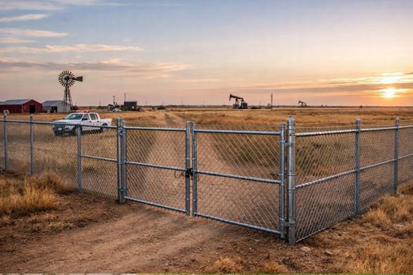 Chain link fencing and emergency access planning for large Texas Panhandle properties