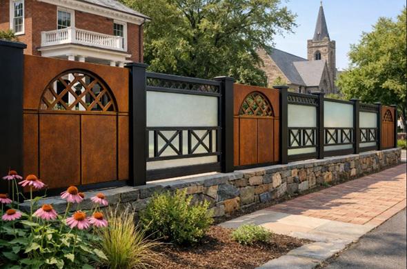 Designing fences that echo Charlottesville’s historic character without looking traditional
