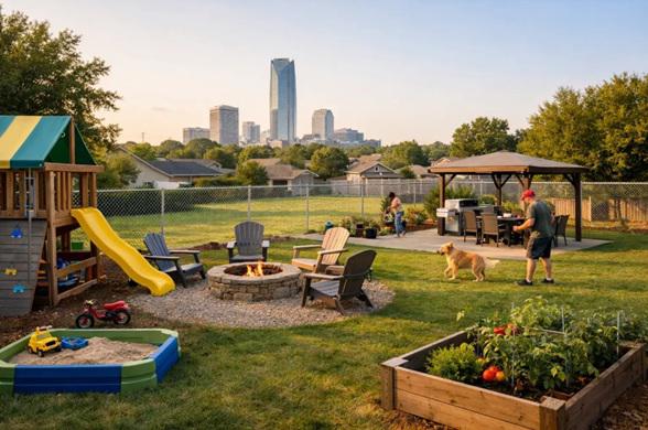 How chain link fencing helps Oklahoma City homeowners build flexible backyards that grow with their needs
