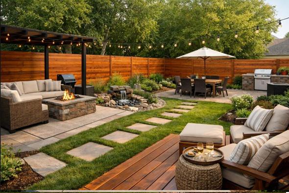 Wood fencing that makes Omaha backyards feel like connected outdoor living destinations