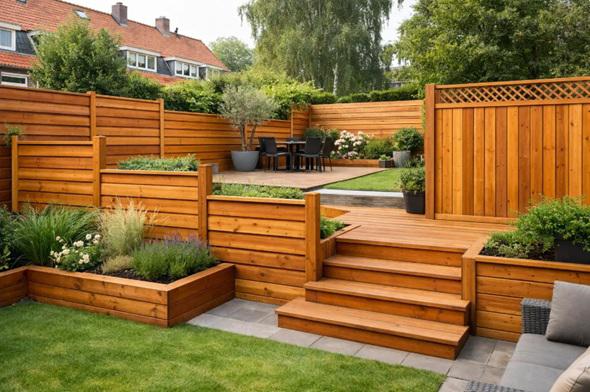 Wood fence layouts that make split-level yards in Holland feel naturally connected