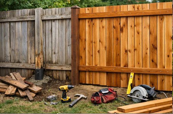 Wood fence repairs or replacement? A Birmingham decision guide for boards, posts, and structural wear