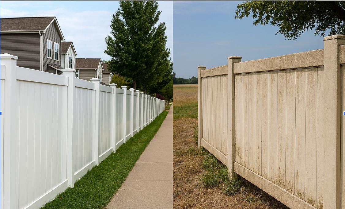 Why Vinyl Fences in Des Moines Suburbs Age Differently Than Rural Installs