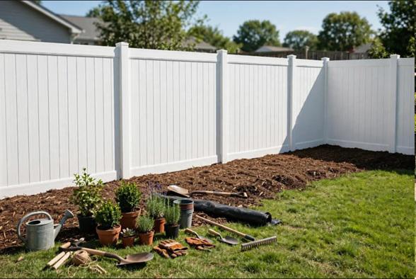 A vinyl fence makes future landscaping projects easier for Birmingham homeowners to plan