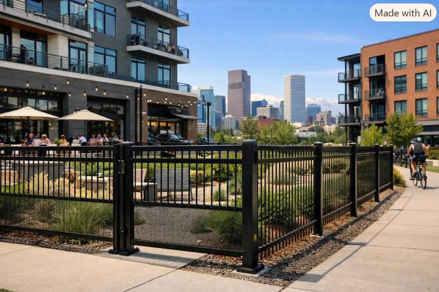 Commercial fencing supports safer shared spaces around Denver mixed-use developments