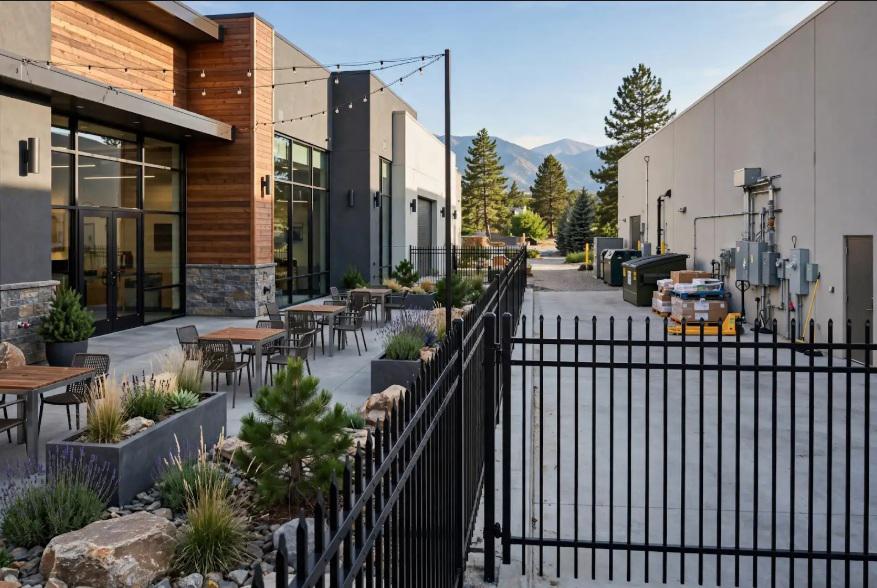 Commercial fencing can help Fort Collins businesses create clearer boundaries between customer and service areas