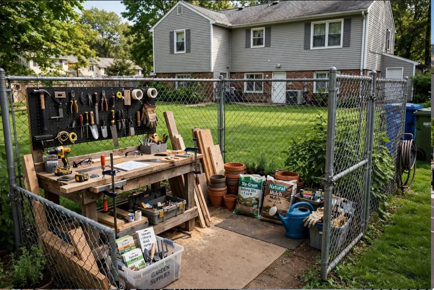 Chain fence can give Hartford homeowners a practical way to create a dedicated space for backyard projects