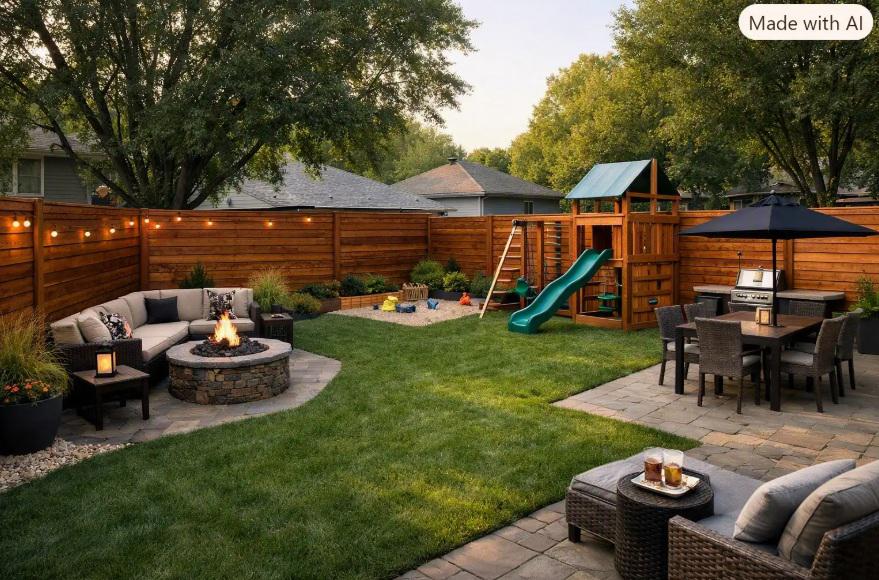 What changes when an Omaha backyard gets a privacy fence designed around how the space is actually used?