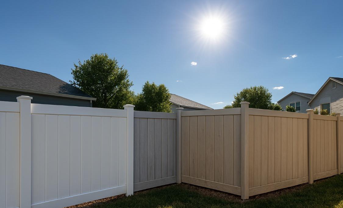 How Fort Collins’ High-Altitude Sun Affects Vinyl Fence Color Over Time