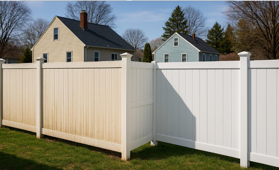 Why Vinyl Fences in Hartford Neighborhoods Age Unevenly on the Same Property