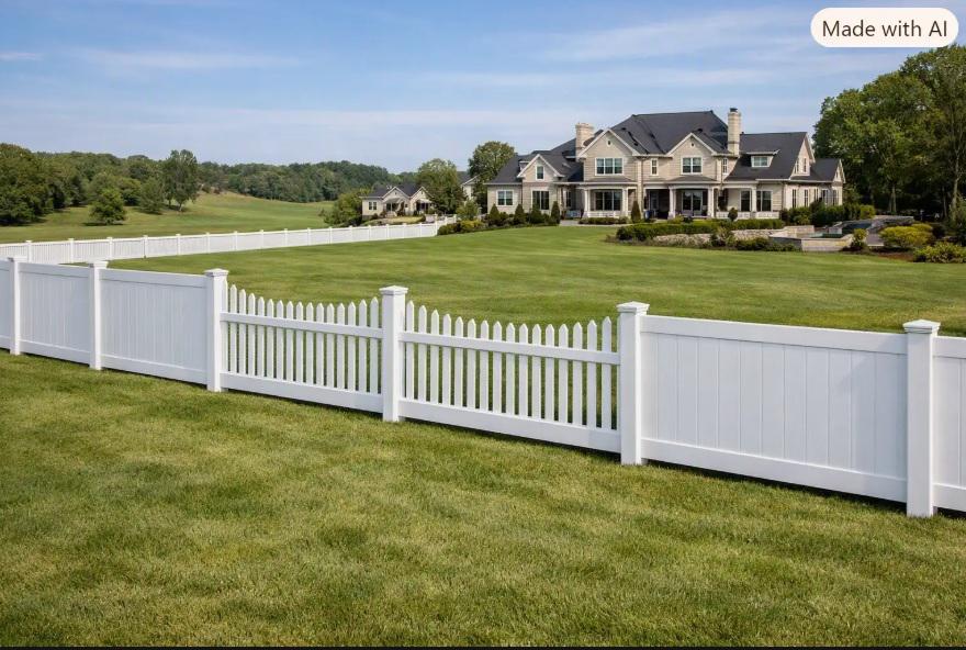 How Columbia homeowners can use vinyl fence proportions to give large properties a more balanced appearance