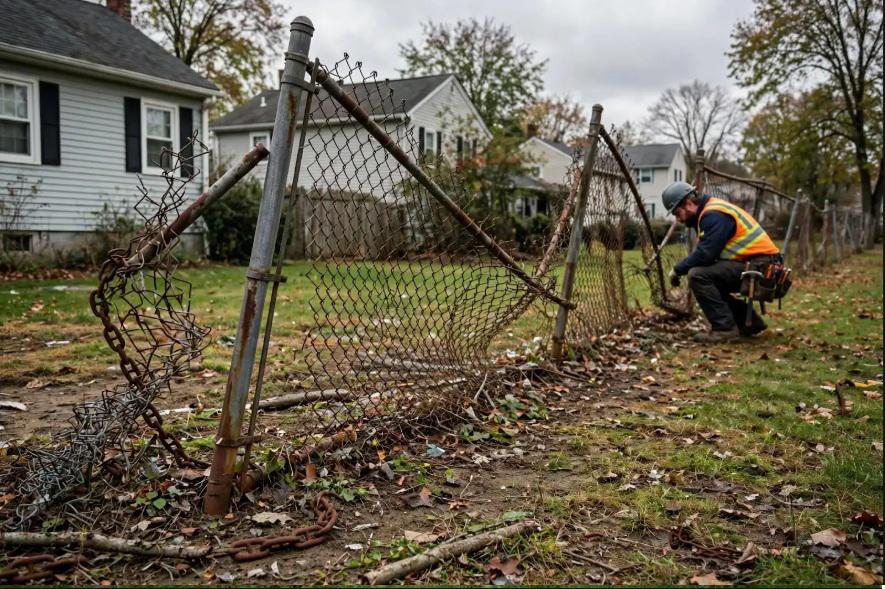 hartford-fence-chain-link-diagnose-damage