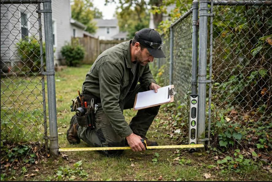 hartford-fence-chain-link-measure-existing-fence-line
