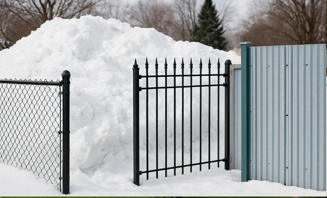 How Snow Storage Zones in Northern Detroit Change Metal Fence Placement Decisions