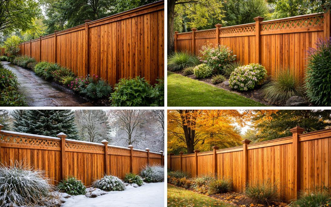 How Cedar Fences in Louisville Withstand Weather Without Losing Charm