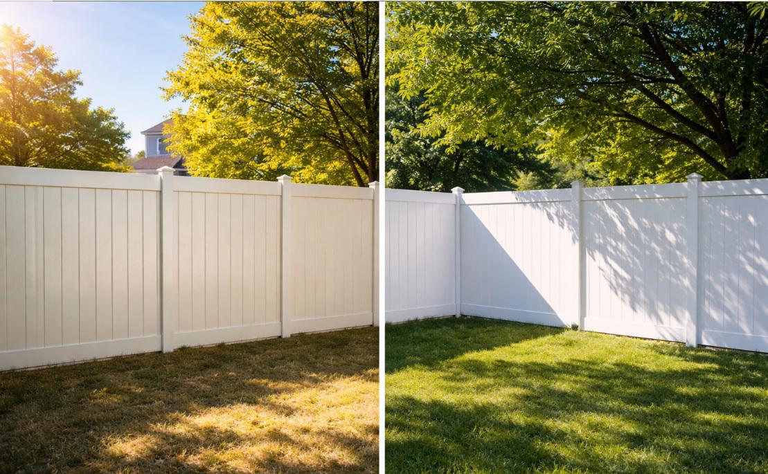 Why Vinyl Fences in Media Perform Differently in Sun and Shade Across the Same Yard