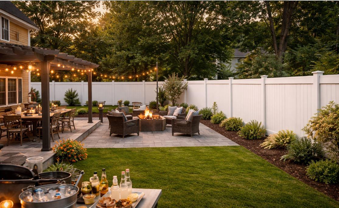 The Vinyl Fence Upgrade Media Homeowners Notice After Hosting Their First Backyard Event